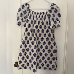 NWT JCrew mini dress. Cotton/linen blend.